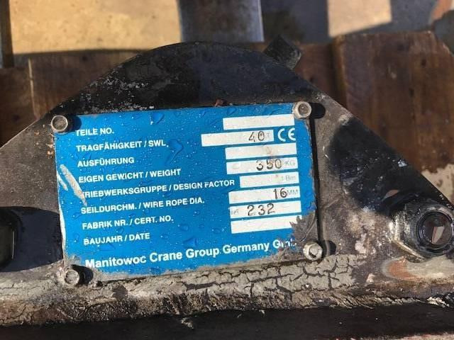 Grove 40t. hook block 3-sheaves 16mm - Loader crane for Construction machinery: picture 5 Grove 40t. hook block 3-sheaves 16mm - Loader crane for Construction machinery: picture 5