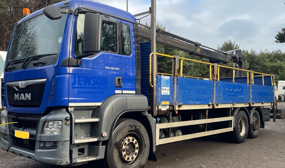 MAN Man tgs 26.320 6x2 hds hmf 1420k-rc euro6 platforma skrzynia - Dropside/ Flatbed truck: picture 1 MAN Man tgs 26.320 6x2 hds hmf 1420k-rc euro6 platforma skrzynia - Dropside/ Flatbed truck: picture 1