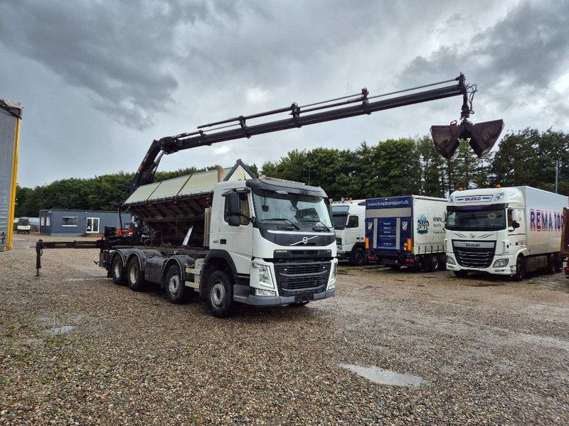 Crane truck Volvo FM 460 8x4/4 //HIAB 211 EP-4 // 3 sidetip: picture 7