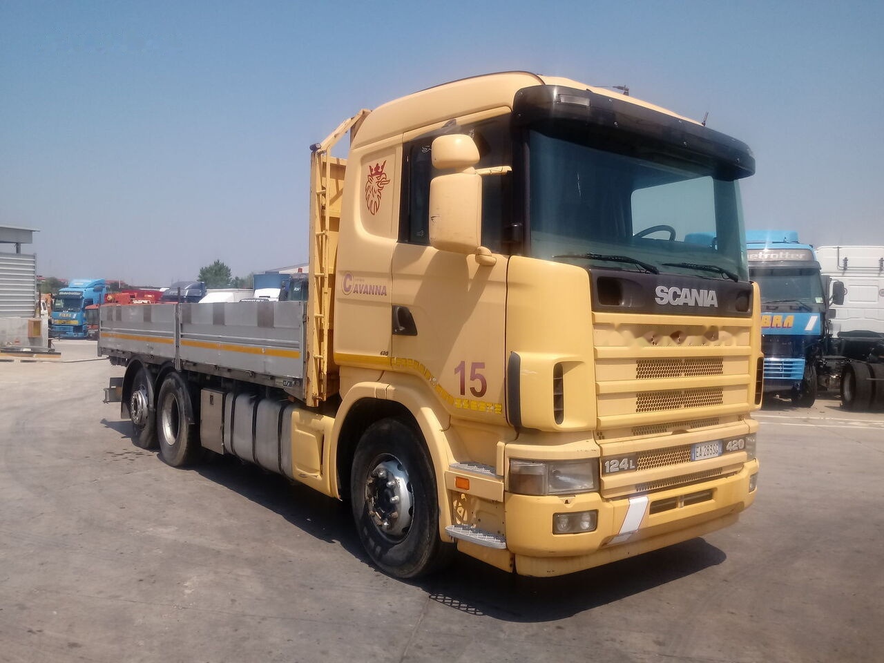 Scania 124 LB 420 - Dropside/ Flatbed truck: picture 2 Scania 124 LB 420 - Dropside/ Flatbed truck: picture 2