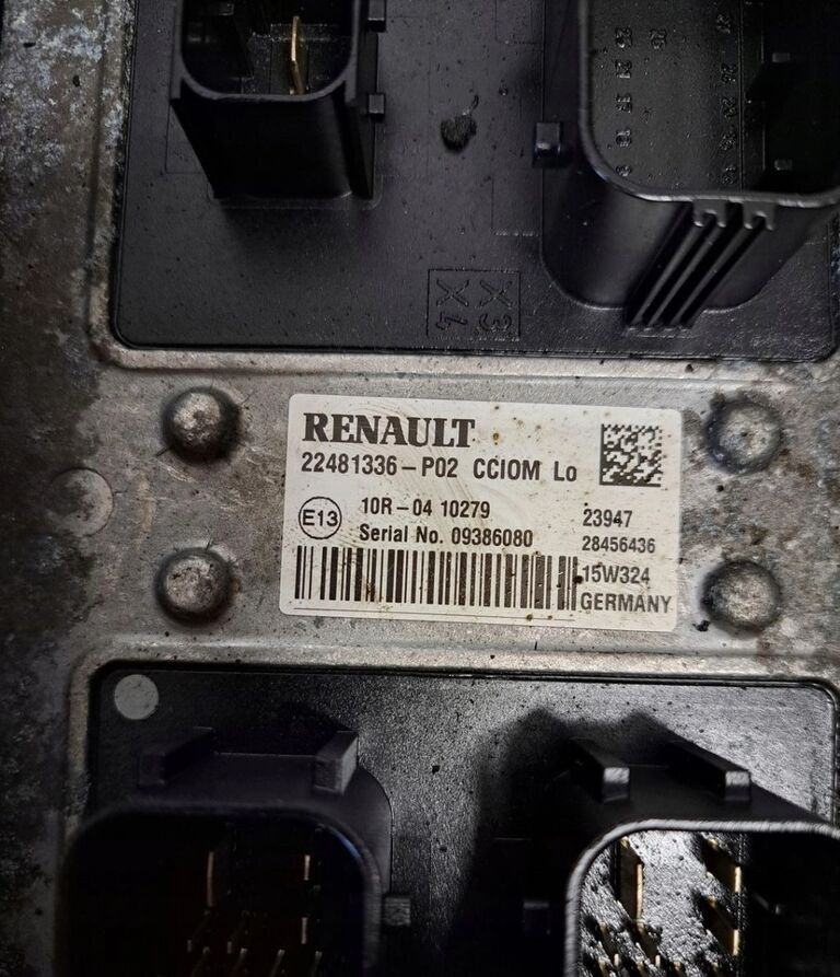 Renault STEROWNIK CCIOM GAMA T RANGE 22481336 Renault RENAULT GAMA T RANGE 22481336 - ECU for Truck: picture 1 Renault STEROWNIK CCIOM GAMA T RANGE 22481336 Renault RENAULT GAMA T RANGE 22481336 - ECU for Truck: picture 1