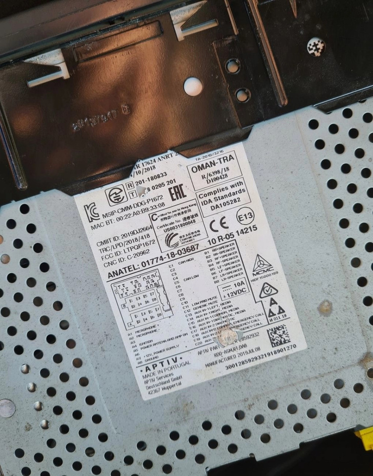 VOLVO RADIO MP3 BLUETOOTH CD AUX USB 12V VOLVO FE FL EURO 6 - Cab and interior for Truck: picture 5 VOLVO RADIO MP3 BLUETOOTH CD AUX USB 12V VOLVO FE FL EURO 6 - Cab and interior for Truck: picture 5