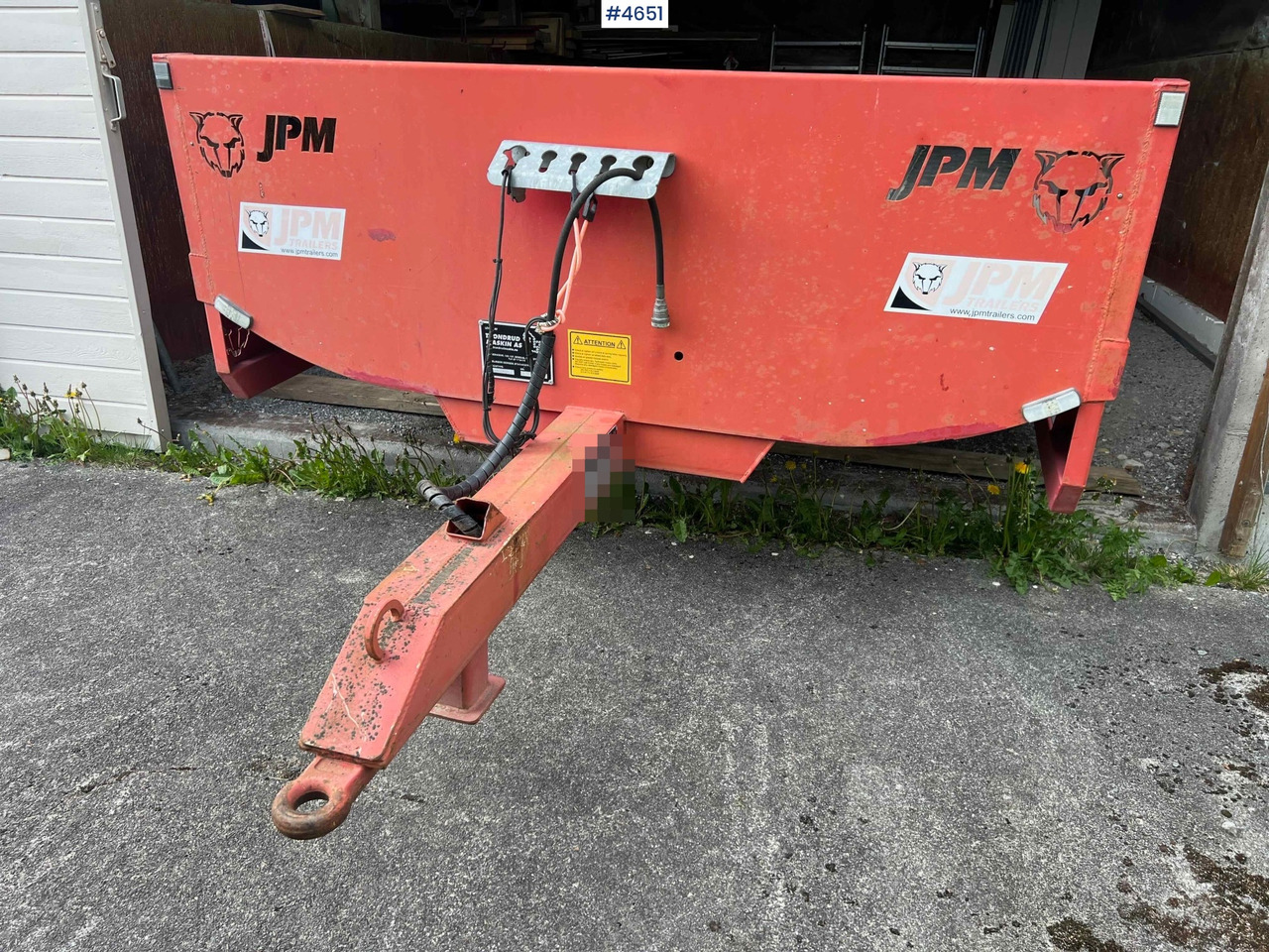2012 2 axle JPM Machine trailer - Low loader trailer: picture 3 2012 2 axle JPM Machine trailer - Low loader trailer: picture 3