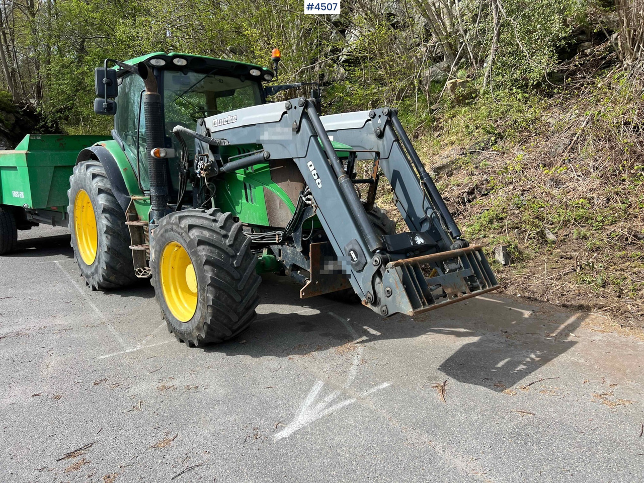 2012 John Deere 6140R w/ front loader and 2020 Foss-Eik 5.150 dump trailer - Farm tractor: picture 1 2012 John Deere 6140R w/ front loader and 2020 Foss-Eik 5.150 dump trailer - Farm tractor: picture 1