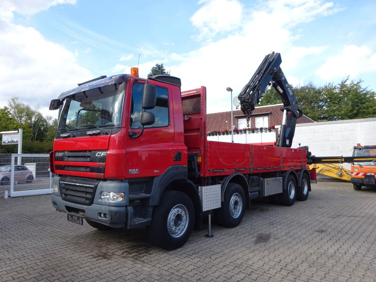 Crane truck DAF 85.410 Pritsche + HIAB 322E6 Kran 8x4: picture 7