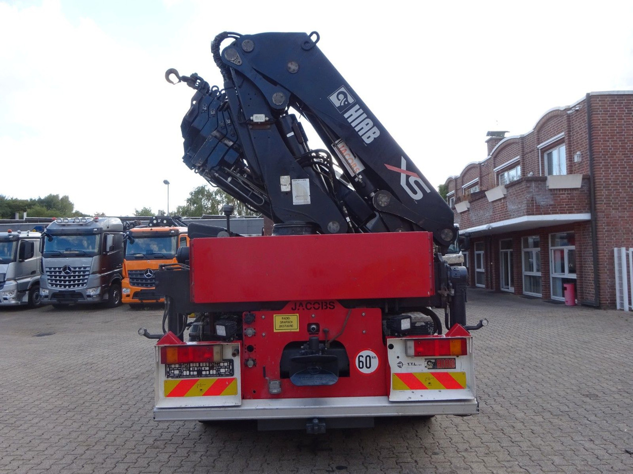Crane truck DAF 85.410 Pritsche + HIAB 322E6 Kran 8x4: picture 11