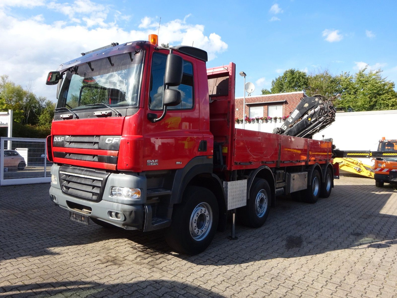 Crane truck DAF 85.410 Pritsche + HIAB 322E6 Kran 8x4: picture 8
