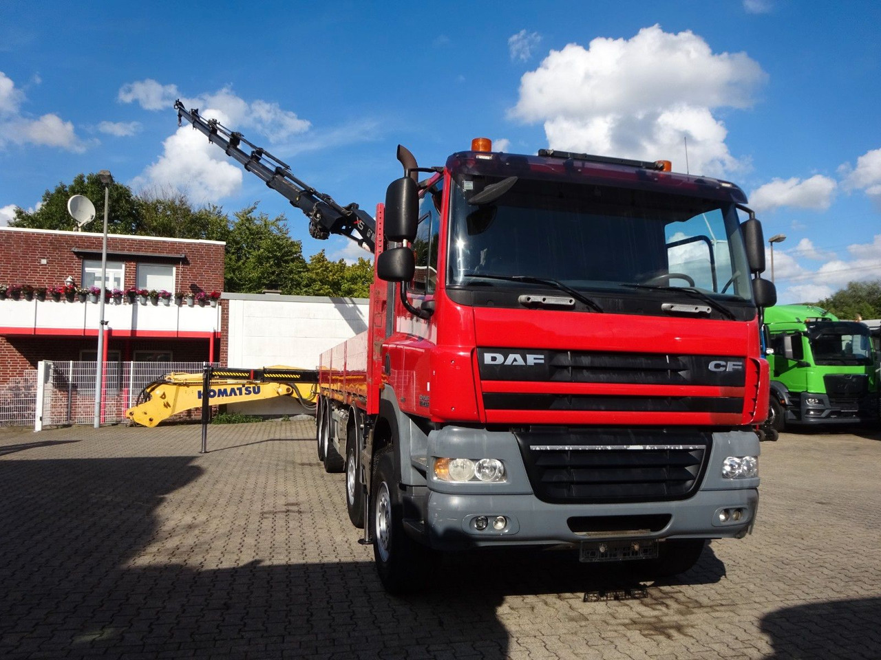 Crane truck DAF 85.410 Pritsche + HIAB 322E6 Kran 8x4: picture 10