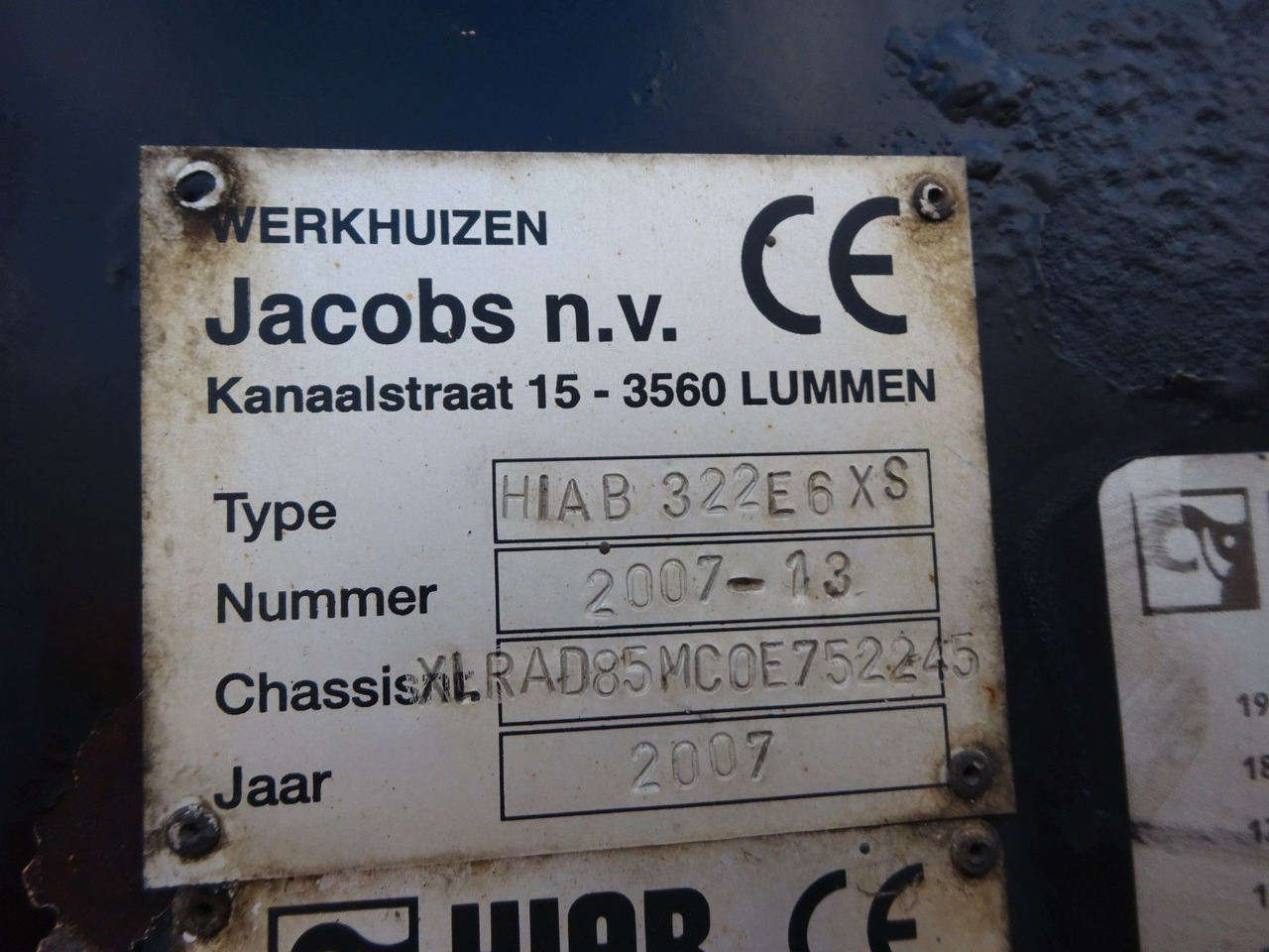 Crane truck DAF 85.410 Pritsche + HIAB 322E6 Kran 8x4: picture 15