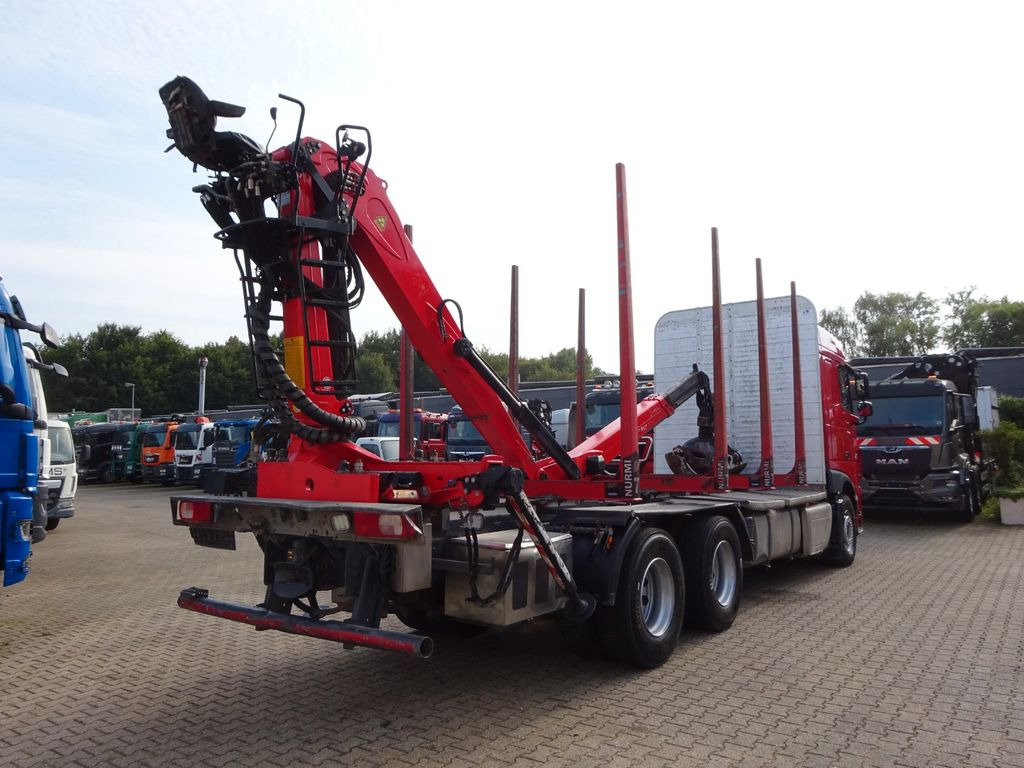 Timber truck, Crane truck DAF XF 510 + EPSILON M120Z Holzheckladekran +Greifer: picture 8