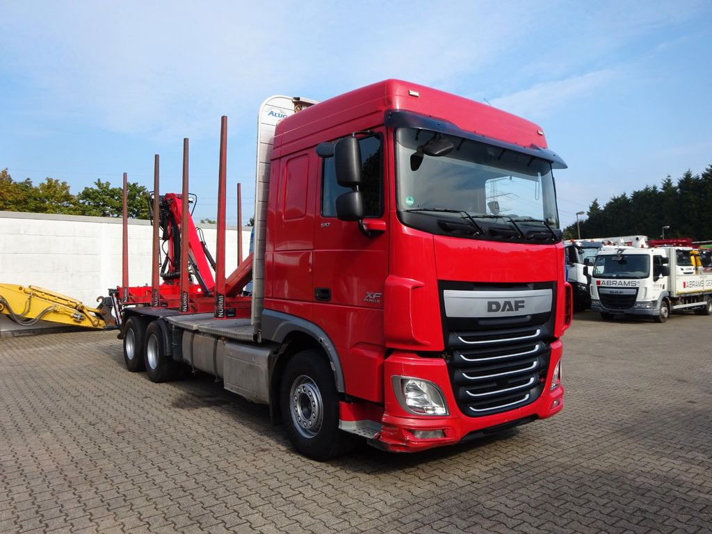 Timber truck, Crane truck DAF XF 510 + EPSILON M120Z Holzheckladekran +Greifer: picture 11