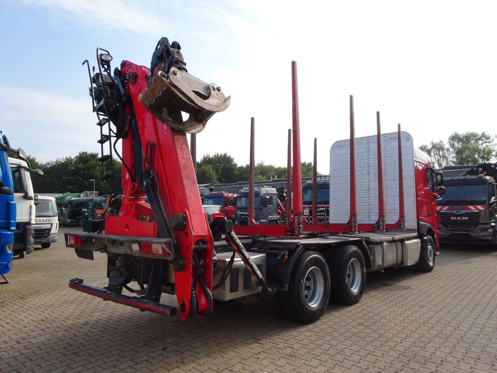 Timber truck, Crane truck DAF XF 510 + EPSILON M120Z Holzheckladekran +Greifer: picture 9