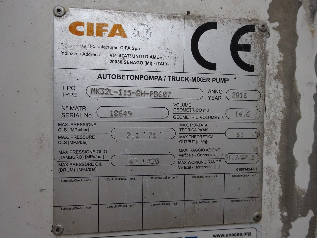 Concrete pump truck Scania PUMI CIFA 32 Meter 4 Knick. Scania PUMI CIFA 32 Meter 4 Knick * Betonpumpe: picture 15 Concrete pump truck Scania PUMI CIFA 32 Meter 4 Knick. Scania PUMI CIFA 32 Meter 4 Knick * Betonpumpe: picture 15