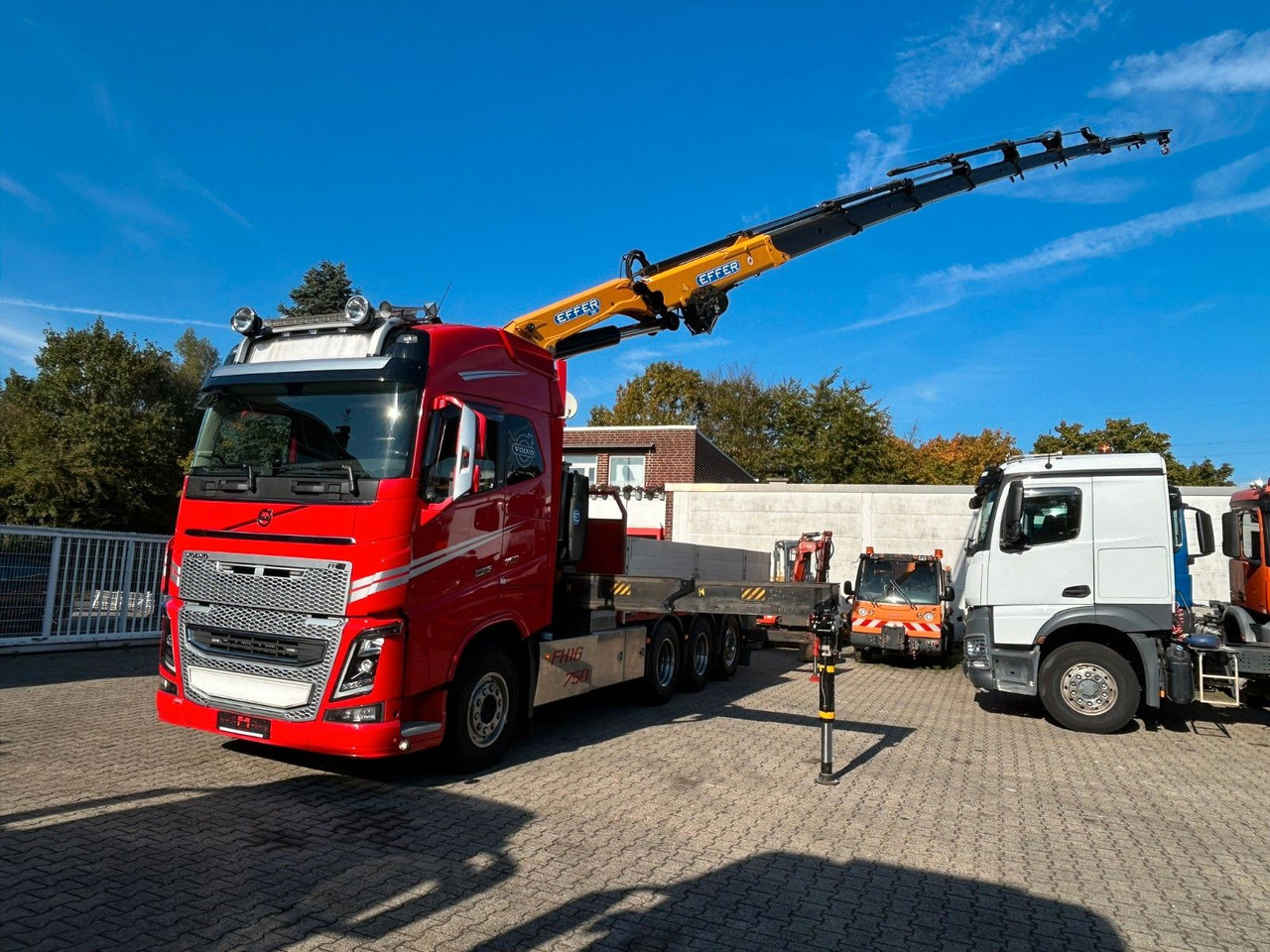Volvo Autokran FH16 750 Pritsche EFFER 395/8S Lenk - Crane truck: picture 1 Volvo Autokran FH16 750 Pritsche EFFER 395/8S Lenk - Crane truck: picture 1