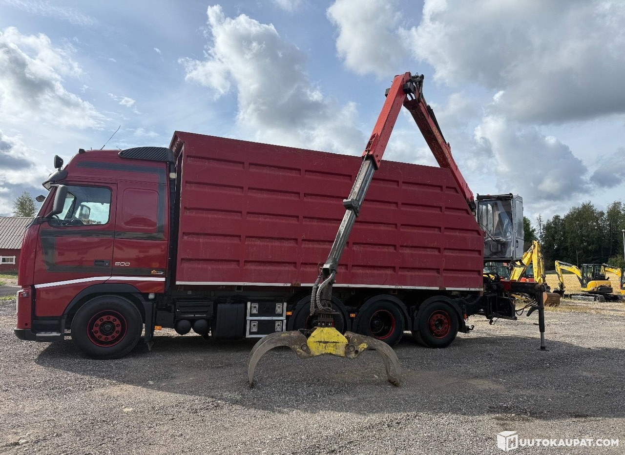 Volvo FH500, Brushwood truck, 2011, Lahti - Dropside/ Flatbed truck, Crane truck: picture 1 Volvo FH500, Brushwood truck, 2011, Lahti - Dropside/ Flatbed truck, Crane truck: picture 1