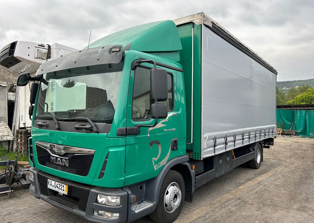Curtainsider truck MAN TGL 12.250 6.2m AUTOMAT KLIMA z Niemiec ESP nowe opony EURO 6 / 4.75 rozstaw / zawiesie na wózek widłowy / TOP STAN / okazja nauka jazdy MOŻLIWOŚĆ DOSTOSOWANIA 12t: picture 1