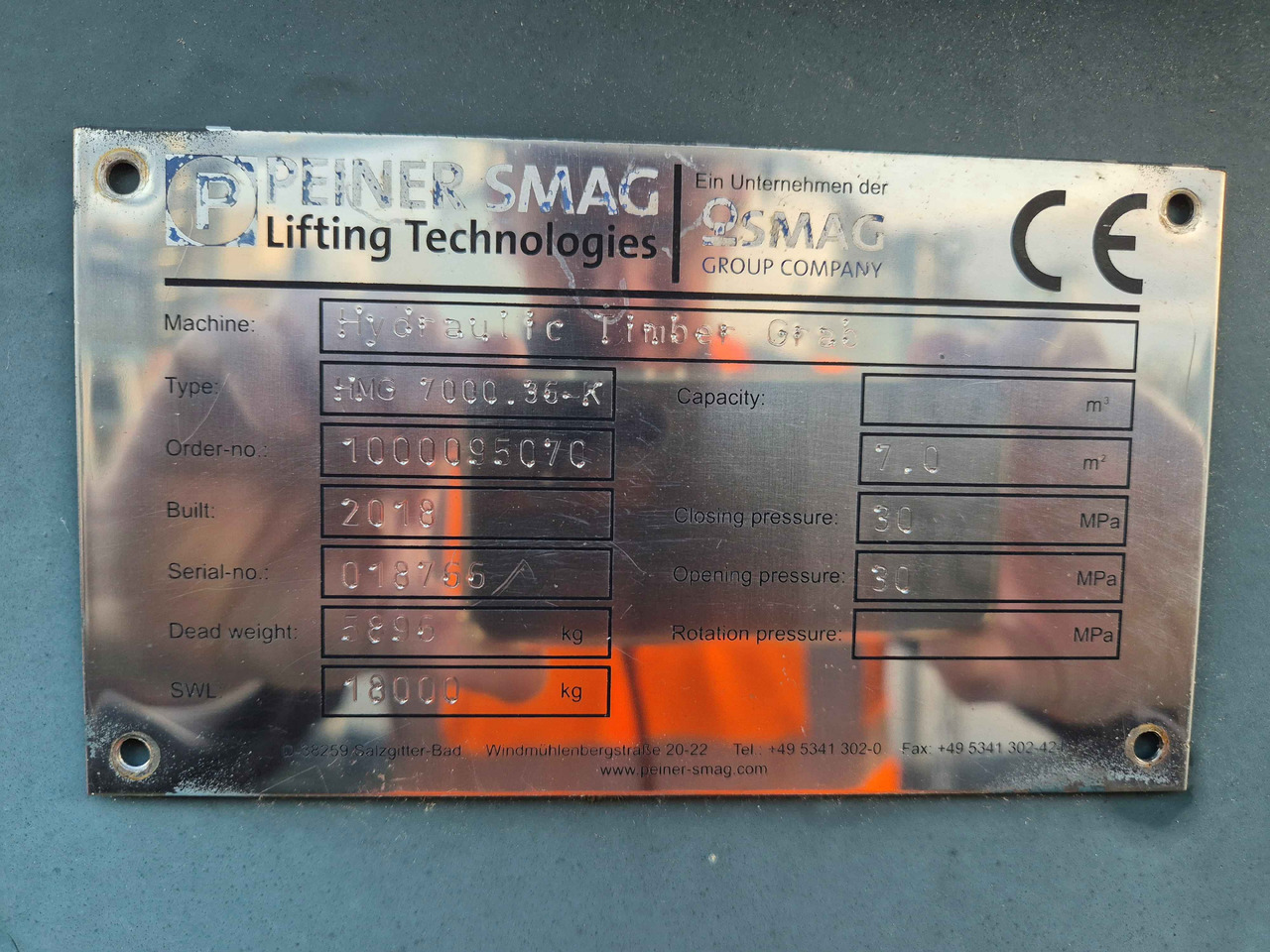 Peiner SMAG HHG.34-K - Grapple for Port equipment: picture 2 Peiner SMAG HHG.34-K - Grapple for Port equipment: picture 2