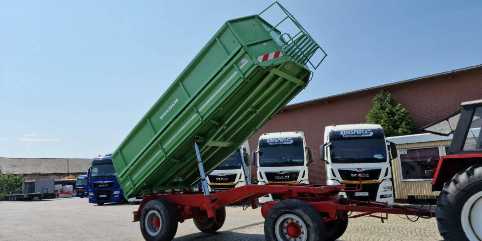 Farm tipping trailer/ Dumper Przyczepa transportowa Welger Welger DK 240 Kipper Przyczepa, wywrotka 3 s…: picture 1