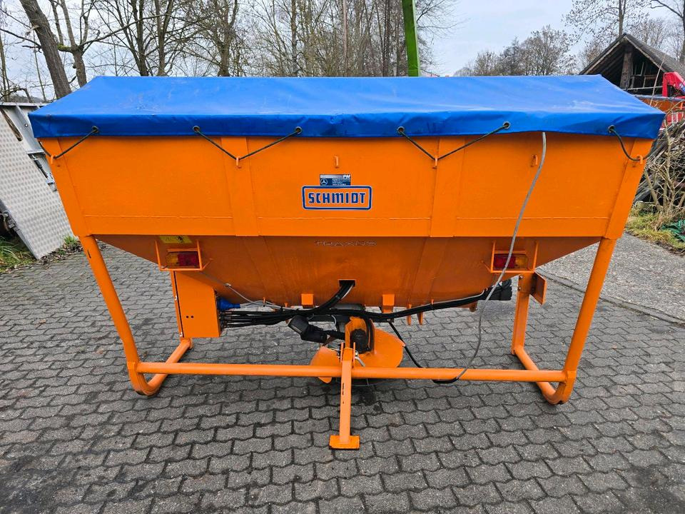 Neuwertiger Schmidt Straxos S18T 1,8m3 Salzstreuer Salzsilo Aufbaustreuer Winterdienst Streuautomat für Traktor Fendt Deutz John Deere - Sand/ Salt spreader: picture 2 Neuwertiger Schmidt Straxos S18T 1,8m3 Salzstreuer Salzsilo Aufbaustreuer Winterdienst Streuautomat für Traktor Fendt Deutz John Deere - Sand/ Salt spreader: picture 2