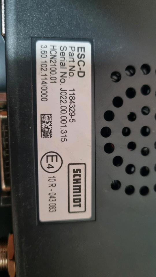 Schmidt Aebi ESC-D Salzstreuer Steuerung Bordcomputer 1184329-5 Bedieeinheit Stratos Salzsilo - ECU for Municipal/ Special vehicle: picture 2 Schmidt Aebi ESC-D Salzstreuer Steuerung Bordcomputer 1184329-5 Bedieeinheit Stratos Salzsilo - ECU for Municipal/ Special vehicle: picture 2