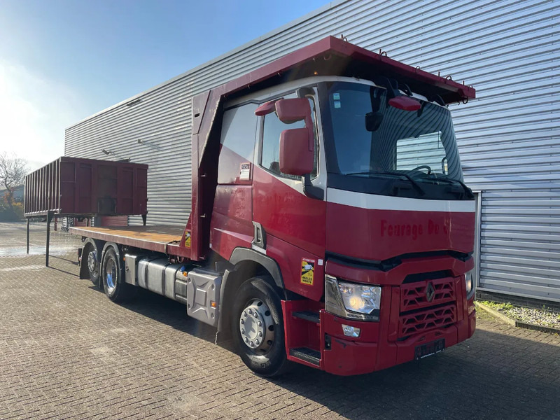 Renault T 460 / VOLLEDIG LUCHT GEVEERD / ALU VELGEN / HANDGESCHAKELD / LOW KM / - Dropside/ Flatbed truck: picture 1 Renault T 460 / VOLLEDIG LUCHT GEVEERD / ALU VELGEN / HANDGESCHAKELD / LOW KM / - Dropside/ Flatbed truck: picture 1