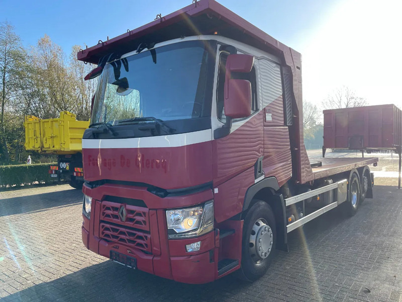 Renault T 460 / VOLLEDIG LUCHT GEVEERD / ALU VELGEN / HANDGESCHAKELD / LOW KM / - Dropside/ Flatbed truck: picture 3 Renault T 460 / VOLLEDIG LUCHT GEVEERD / ALU VELGEN / HANDGESCHAKELD / LOW KM / - Dropside/ Flatbed truck: picture 3