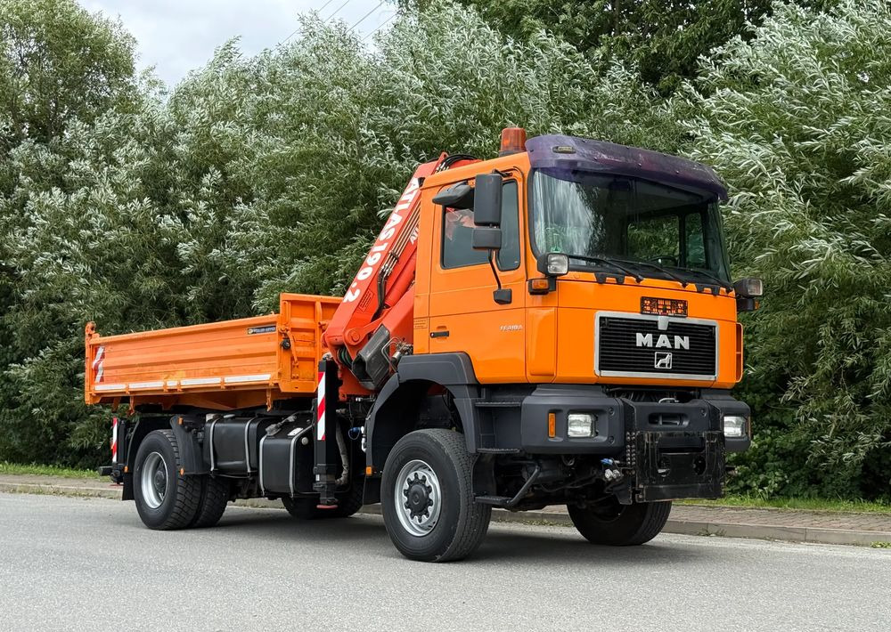 MAN * FE 410 A * MAN * 4x4 * HDS ATLAS 190 * Kiper Wywrotka * Bardzo Dobry Stan * Sprowadzony - Tipper, Crane truck: picture 2 MAN * FE 410 A * MAN * 4x4 * HDS ATLAS 190 * Kiper Wywrotka * Bardzo Dobry Stan * Sprowadzony - Tipper, Crane truck: picture 2