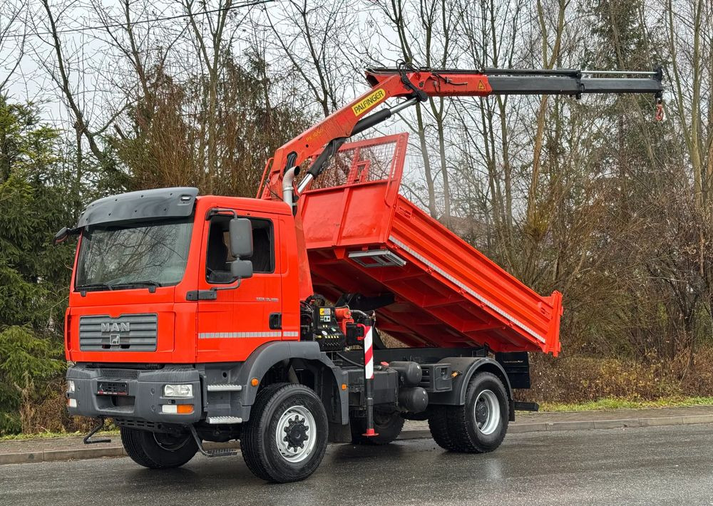 MAN * TGM 18-280 MAN 4x4 HDS Palfinger PK10500 * Kiper Wywrotka * Bardzo Dobry Stan - Tipper: picture 1 MAN * TGM 18-280 MAN 4x4 HDS Palfinger PK10500 * Kiper Wywrotka * Bardzo Dobry Stan - Tipper: picture 1