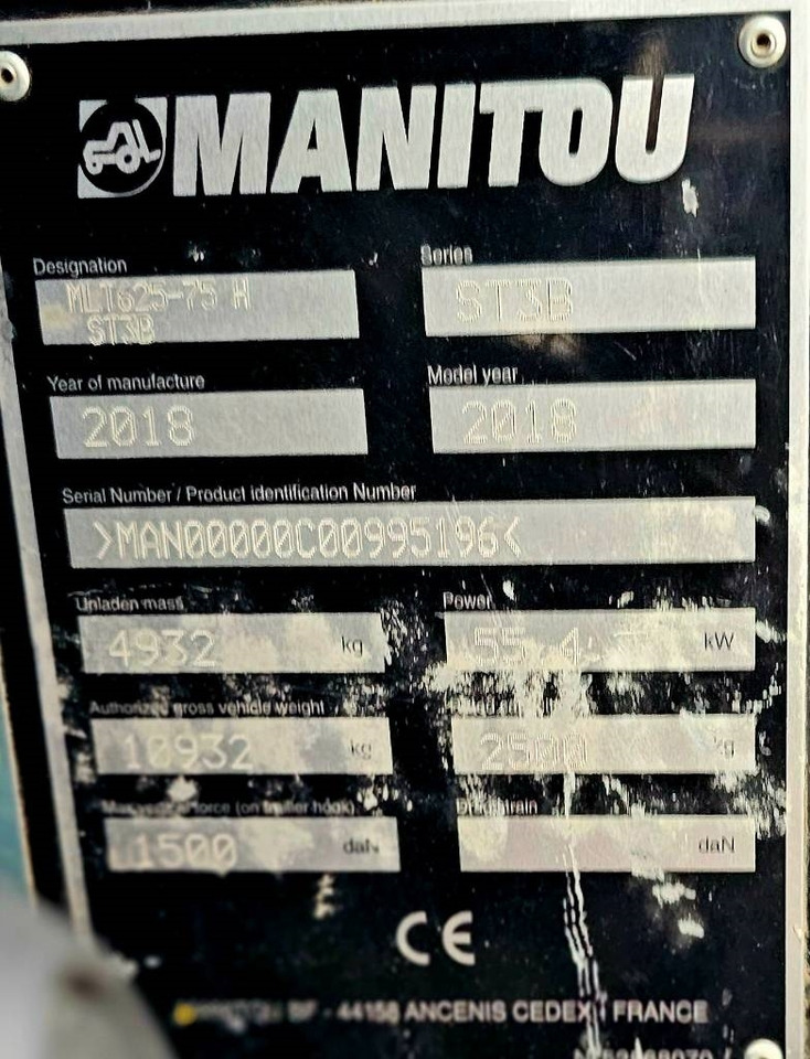 Telescopic handler Manitou MLT 625 -75H CLASSIC: picture 13