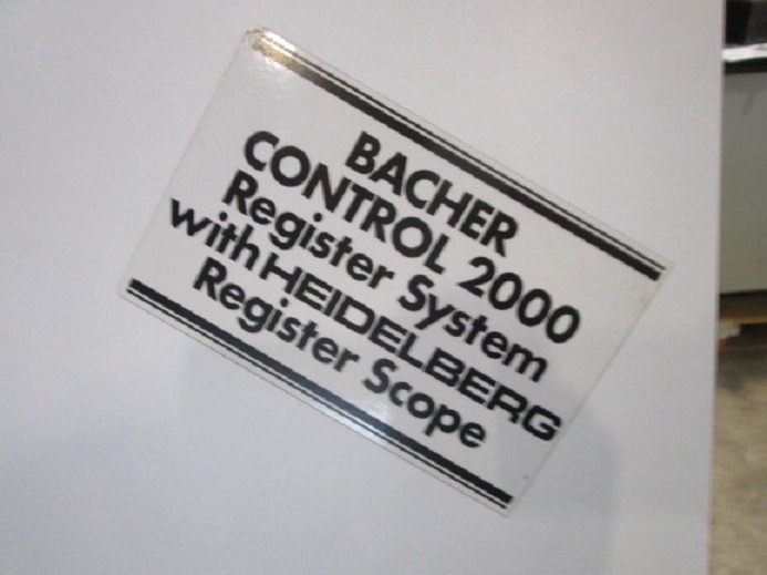 PLATTENSTANZE BACHER CONTROL 2000 - Printing machinery: picture 4 PLATTENSTANZE BACHER CONTROL 2000 - Printing machinery: picture 4