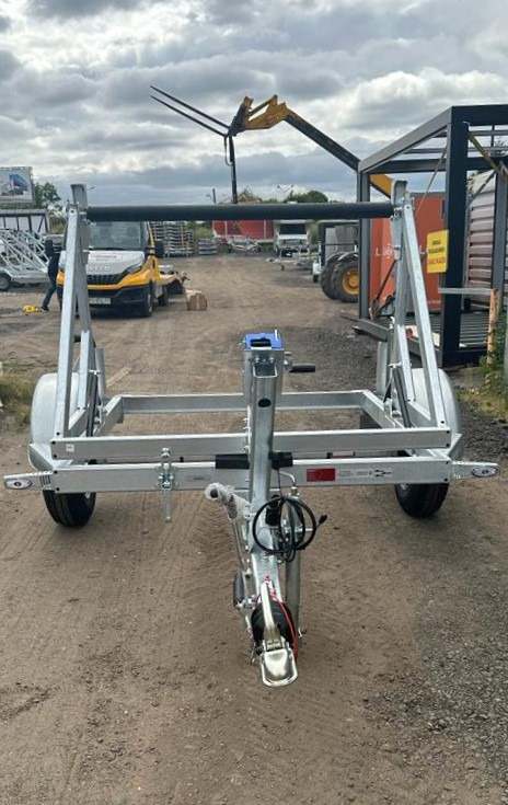 PRZYCZEPA KABLOWA POD BĘBEN KABLOWY KABLI 1350KG / CABLE TRAILER FOR CABLE DRUMS 1350KG - Cable drum trailer: picture 5 PRZYCZEPA KABLOWA POD BĘBEN KABLOWY KABLI 1350KG / CABLE TRAILER FOR CABLE DRUMS 1350KG - Cable drum trailer: picture 5