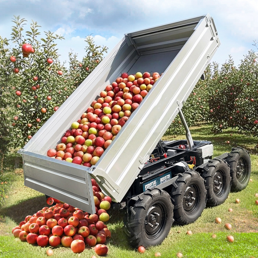 New Farm tipping trailer/ Dumper LEZUM Electric Remote Control Transporter Agricultural Orchard Farm Electric Utv Dump Trailer Material Handling Equipment All Terrain Transport Vehicle: picture 9 New Farm tipping trailer/ Dumper LEZUM Electric Remote Control Transporter Agricultural Orchard Farm Electric Utv Dump Trailer Material Handling Equipment All Terrain Transport Vehicle: picture 9