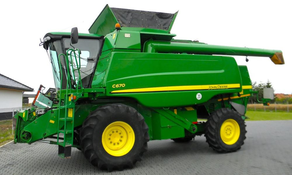 John Deere C 670 2008 Rok, heder 7,6m, 1900 mtg, Nie Malowany, Stan Idealny - Combine harvester: picture 5 John Deere C 670 2008 Rok, heder 7,6m, 1900 mtg, Nie Malowany, Stan Idealny - Combine harvester: picture 5