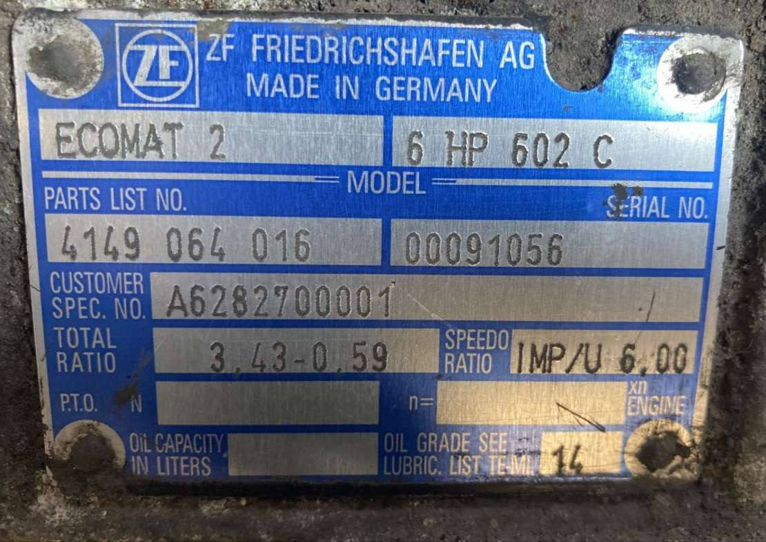 ZF Getriebe ZF 6HP 602C 6HP602C 4149064016 Mercedes Citaro Ecomat 2 A6282700001 - Gearbox for Bus: picture 2 ZF Getriebe ZF 6HP 602C 6HP602C 4149064016 Mercedes Citaro Ecomat 2 A6282700001 - Gearbox for Bus: picture 2