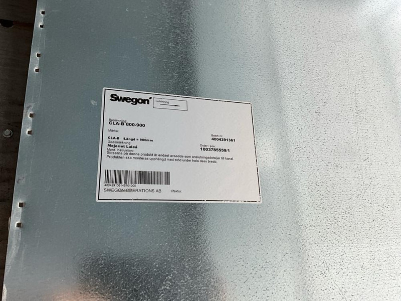 Swegon CLA B 800-900 - Belt conveyor: picture 5 Swegon CLA B 800-900 - Belt conveyor: picture 5