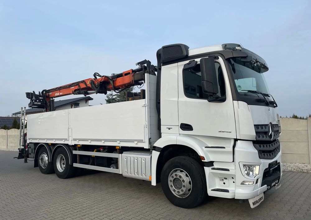 Mercedes-Benz Arocs 2545, HDS ATLAS 186.3 - PILOT - Dropside/ Flatbed truck, Crane truck: picture 4 Mercedes-Benz Arocs 2545, HDS ATLAS 186.3 - PILOT - Dropside/ Flatbed truck, Crane truck: picture 4