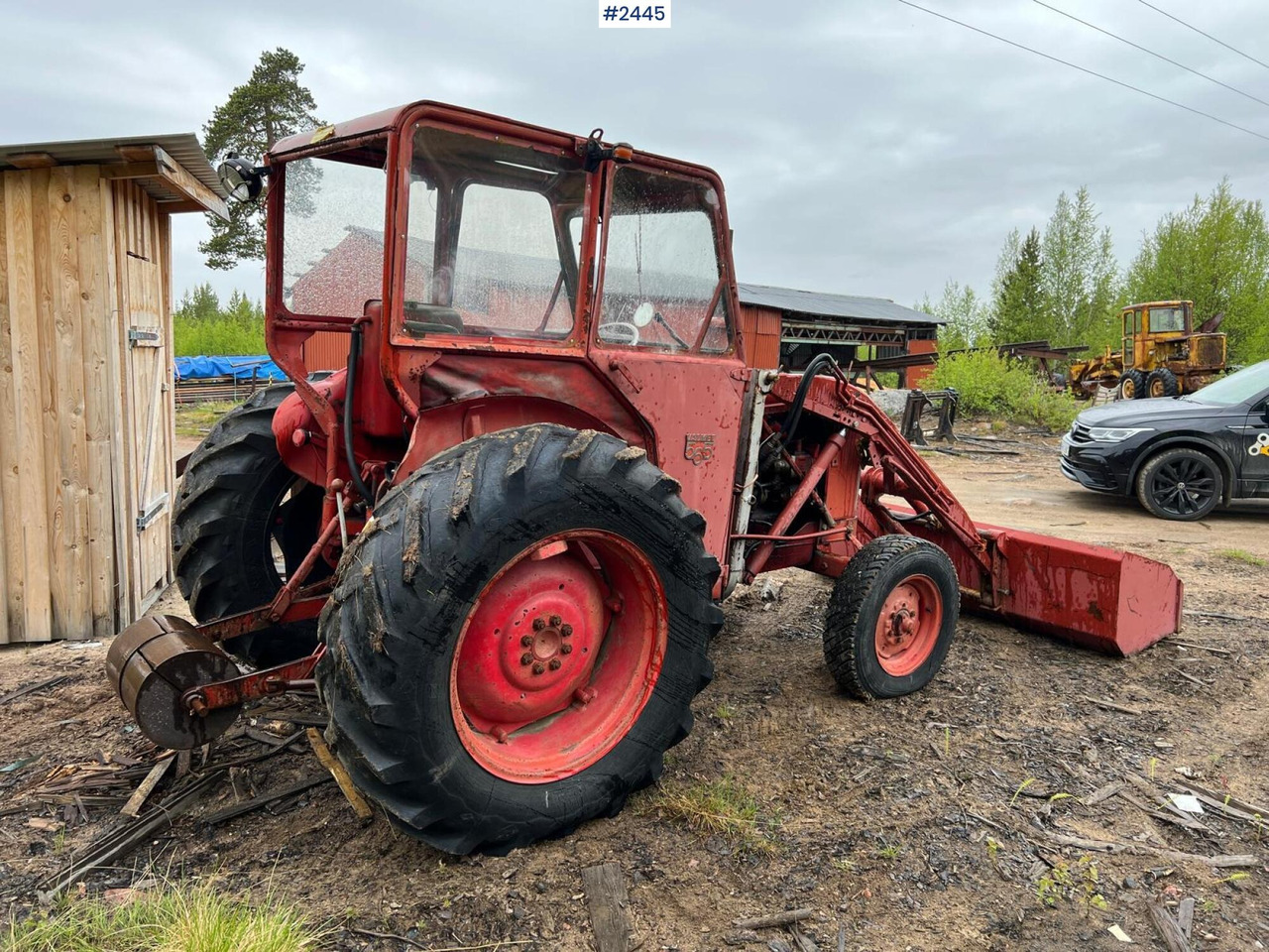 Farm tractor VALMET 565 Tractor with bucket: picture 7