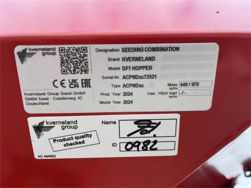 Kverneland DF1 ELDOS - Seed drill: picture 4 Kverneland DF1 ELDOS - Seed drill: picture 4