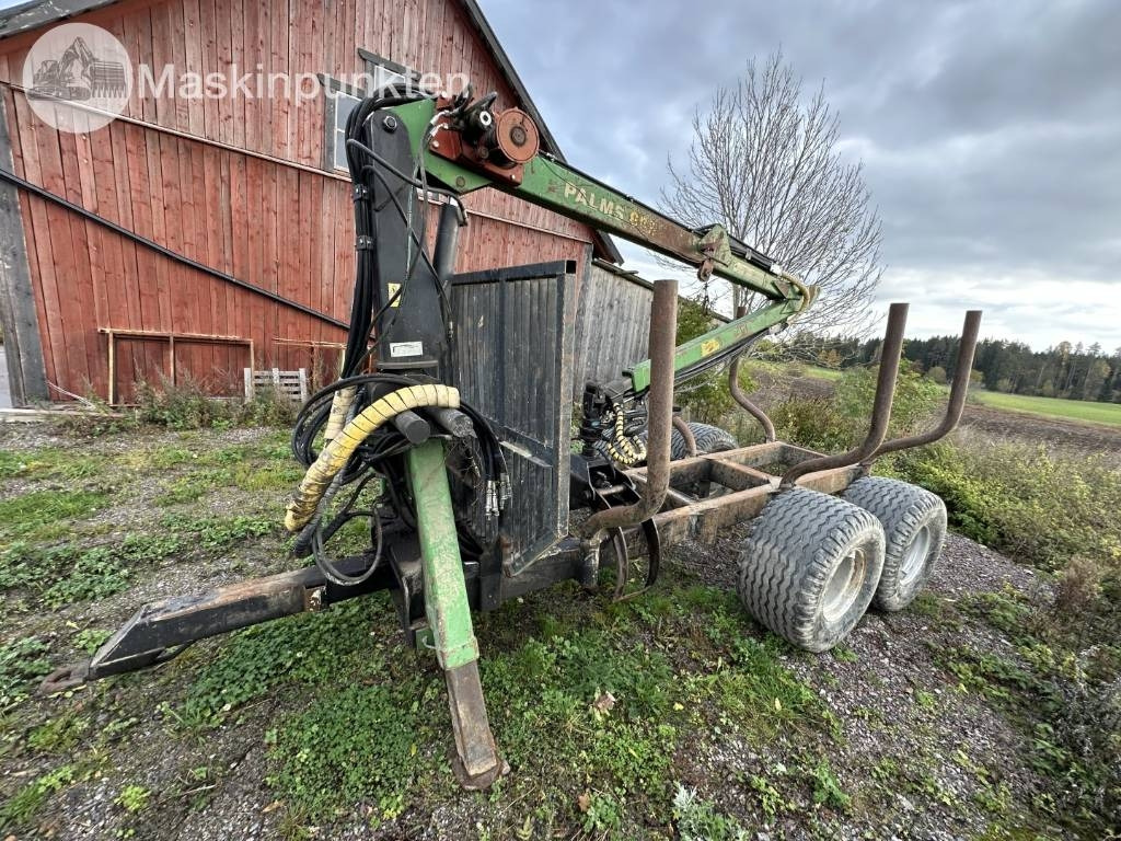 Palmse Trailer Timmervagn med kran och ramstyrning - Farm trailer: picture 1 Palmse Trailer Timmervagn med kran och ramstyrning - Farm trailer: picture 1
