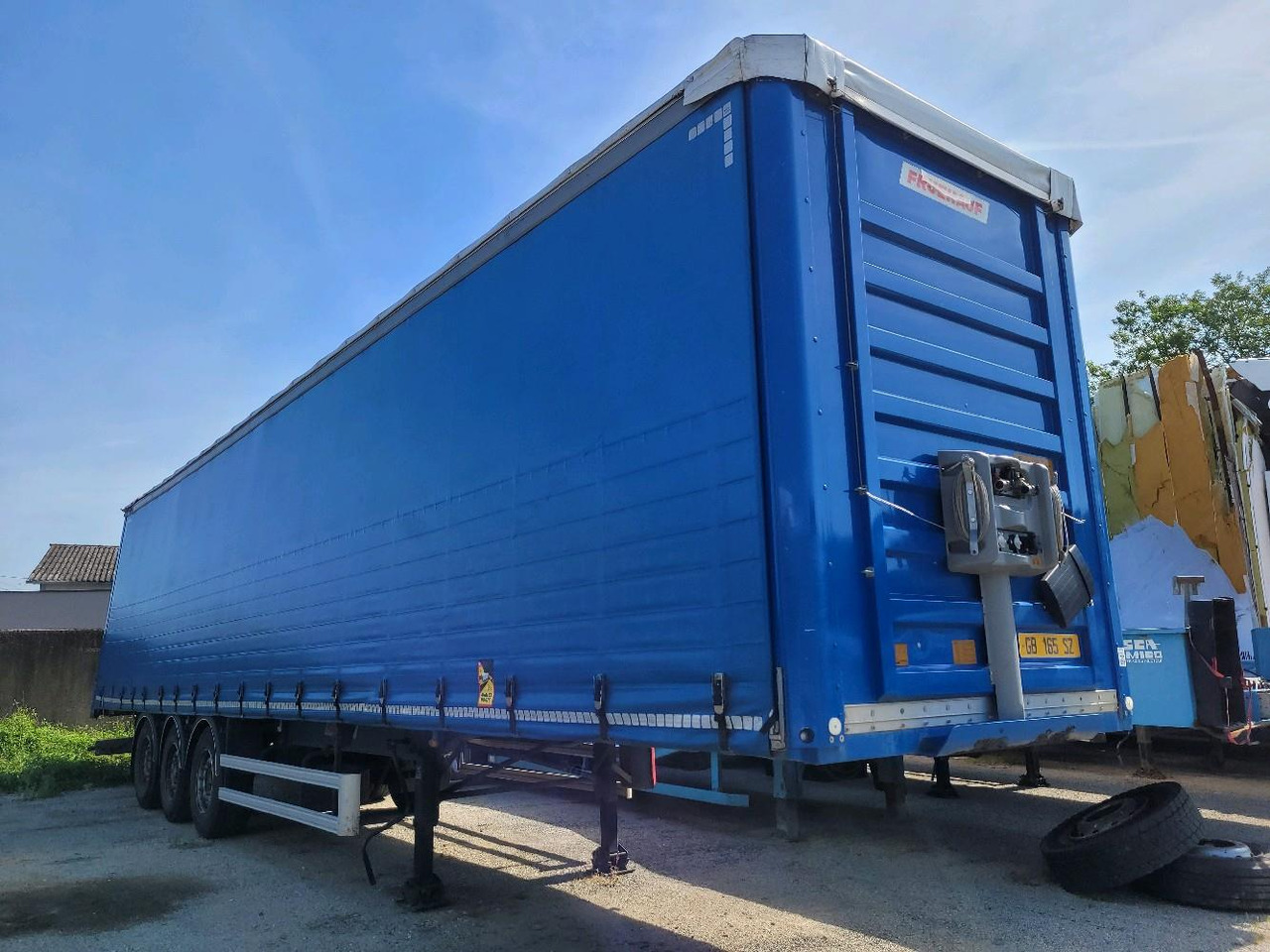 Curtainsider semi-trailer FRUEHAUF FKSRT4 SAVOYARDE 3 ESSIEUX: picture 1