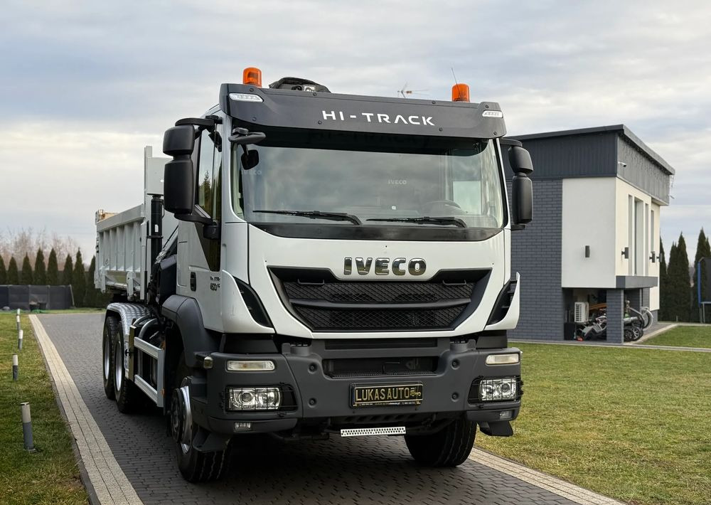 Iveco TRAKKER 450 6X4 PODWÓJNA HYDRO-BURTA HIAB 104 - Crane truck, Tipper: picture 2 Iveco TRAKKER 450 6X4 PODWÓJNA HYDRO-BURTA HIAB 104 - Crane truck, Tipper: picture 2