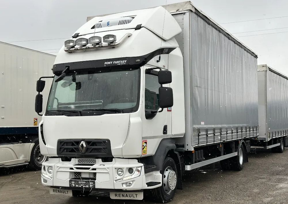 Renault D14 TAMDEM 101 m3 MANUAL KLIMATYZACJA POSTOJOWA - Curtainsider truck: picture 1 Renault D14 TAMDEM 101 m3 MANUAL KLIMATYZACJA POSTOJOWA - Curtainsider truck: picture 1
