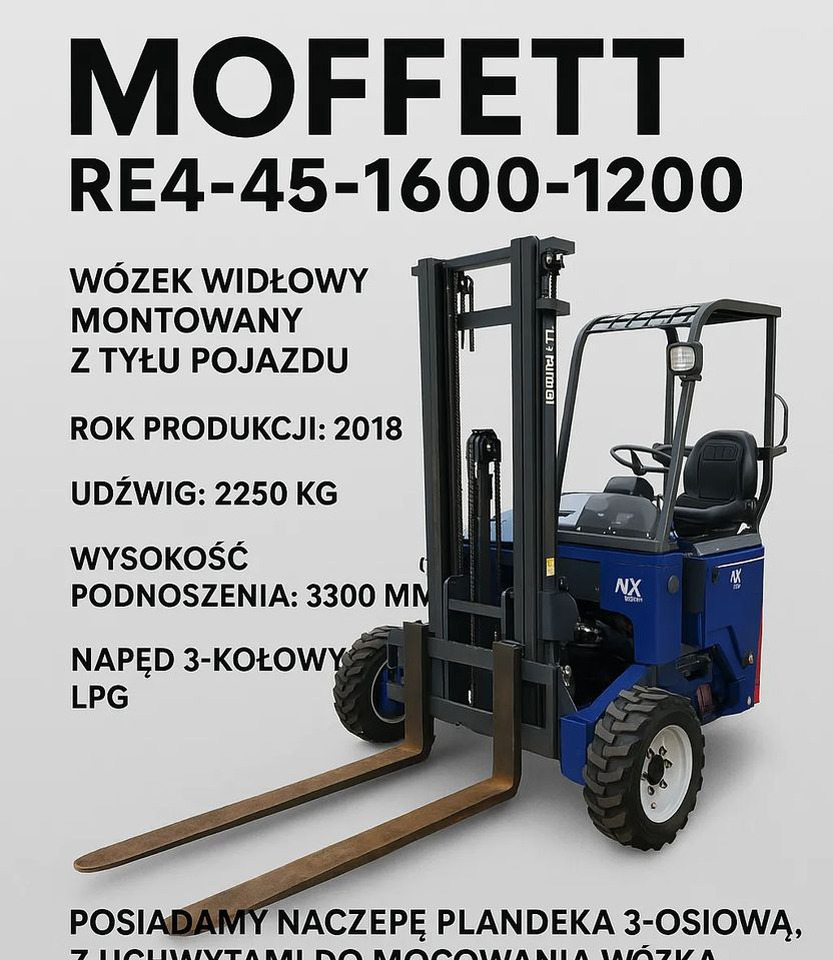 Moffett RE4-45-1600-1200 - Truck mounted forklift: picture 1 Moffett RE4-45-1600-1200 - Truck mounted forklift: picture 1