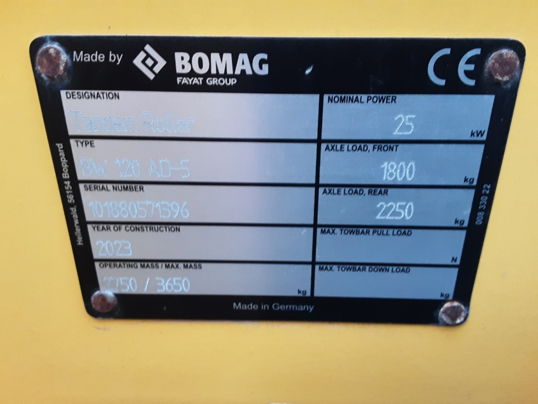 BOMAG DE BW 120 AD-5 Stage V/Tier 4f - Roller: picture 3 BOMAG DE BW 120 AD-5 Stage V/Tier 4f - Roller: picture 3