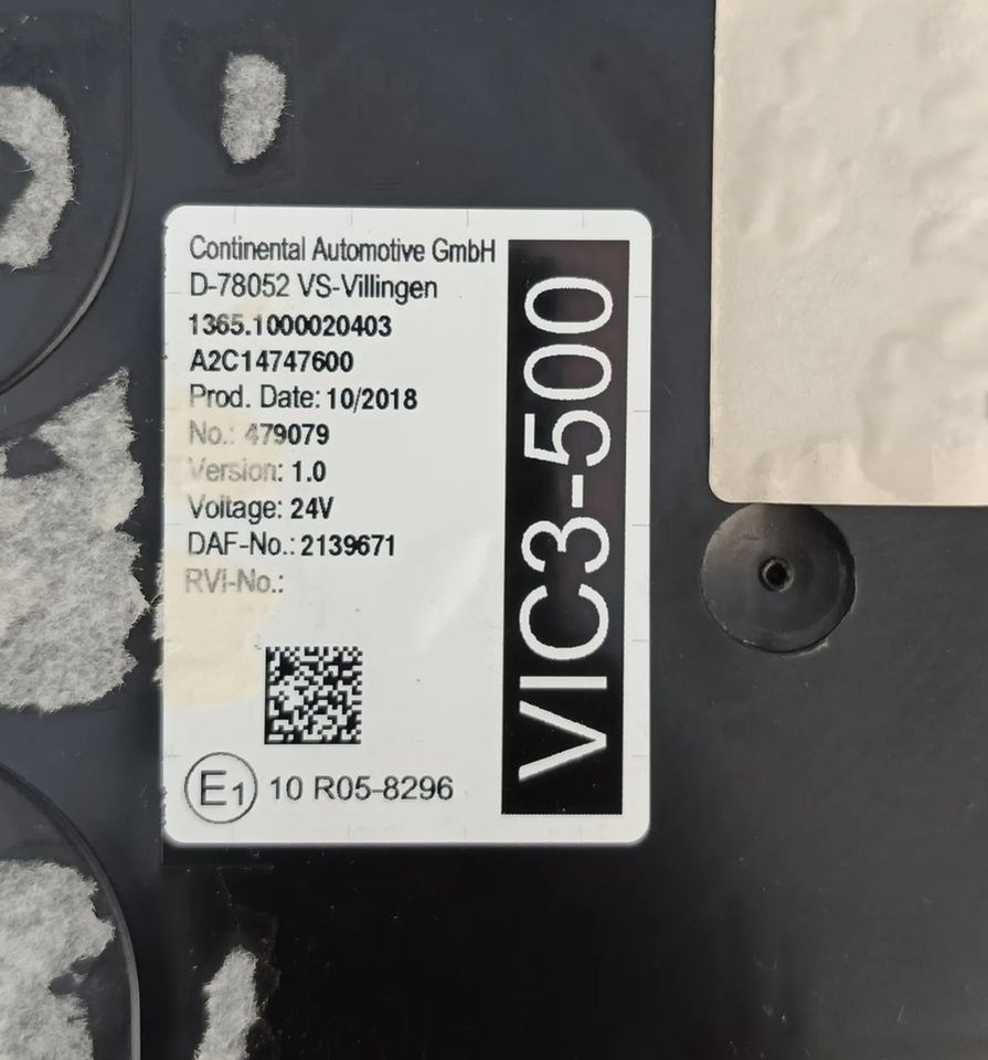 DAF XF 106 EURO 6 MX13 KOMPUTER STEROWNIK MODUŁ VIC3-500 2137691 - ECU for Truck: picture 2 DAF XF 106 EURO 6 MX13 KOMPUTER STEROWNIK MODUŁ VIC3-500 2137691 - ECU for Truck: picture 2