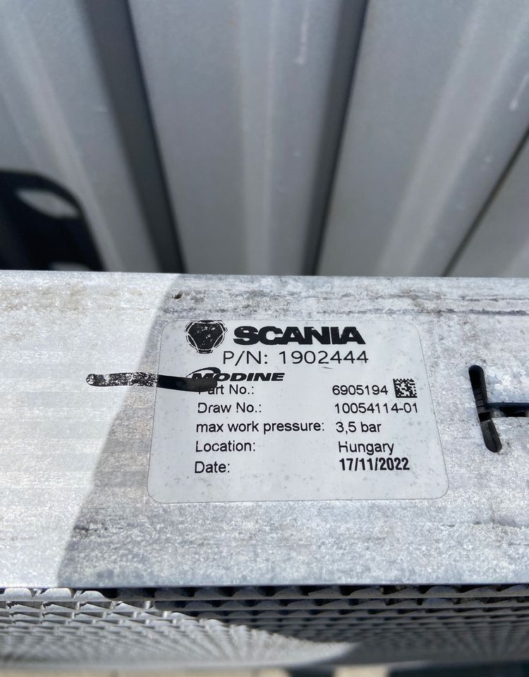 Intercooler Scania G euro 6 chłodnica powietrza 1902444 - Intercooler for Truck: picture 3 Intercooler Scania G euro 6 chłodnica powietrza 1902444 - Intercooler for Truck: picture 3