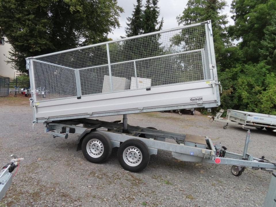 Böckmann DK-AL 3718/35 P PKW Anhänger Dreiseitenkipper 3,5 to. - Tipper trailer: picture 1 Böckmann DK-AL 3718/35 P PKW Anhänger Dreiseitenkipper 3,5 to. - Tipper trailer: picture 1