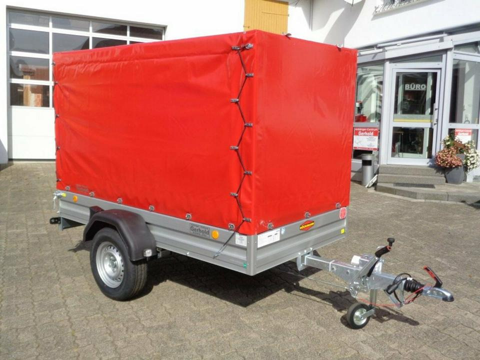 Böckmann PKW-Anhänger Plane Spriegel, 1,35to,100 km/h - Car trailer: picture 2 Böckmann PKW-Anhänger Plane Spriegel, 1,35to,100 km/h - Car trailer: picture 2