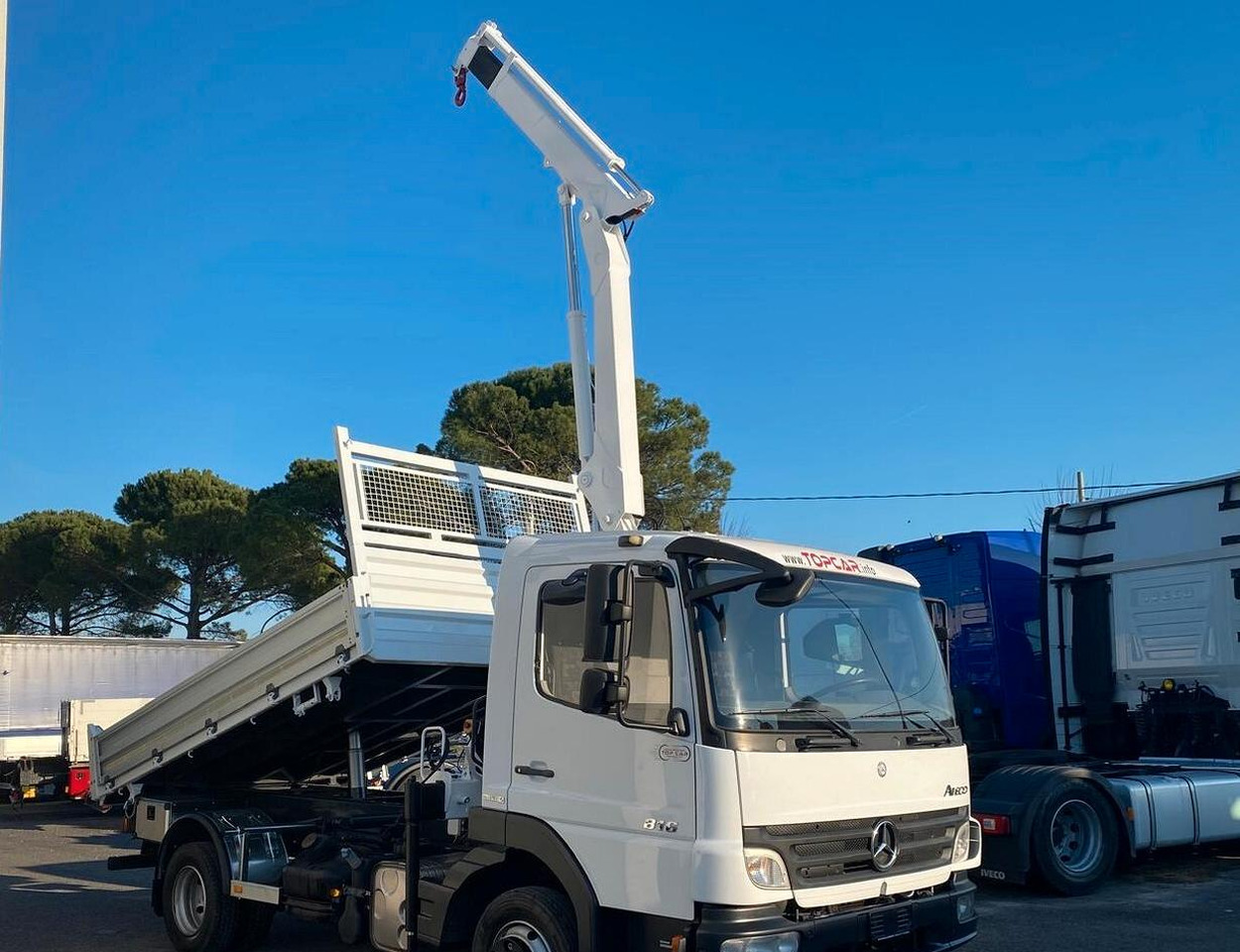 MERCEDES 816 ATEGO CASSONE RIBALTABILE E GRU - Tipper, Crane truck: picture 2 MERCEDES 816 ATEGO CASSONE RIBALTABILE E GRU - Tipper, Crane truck: picture 2