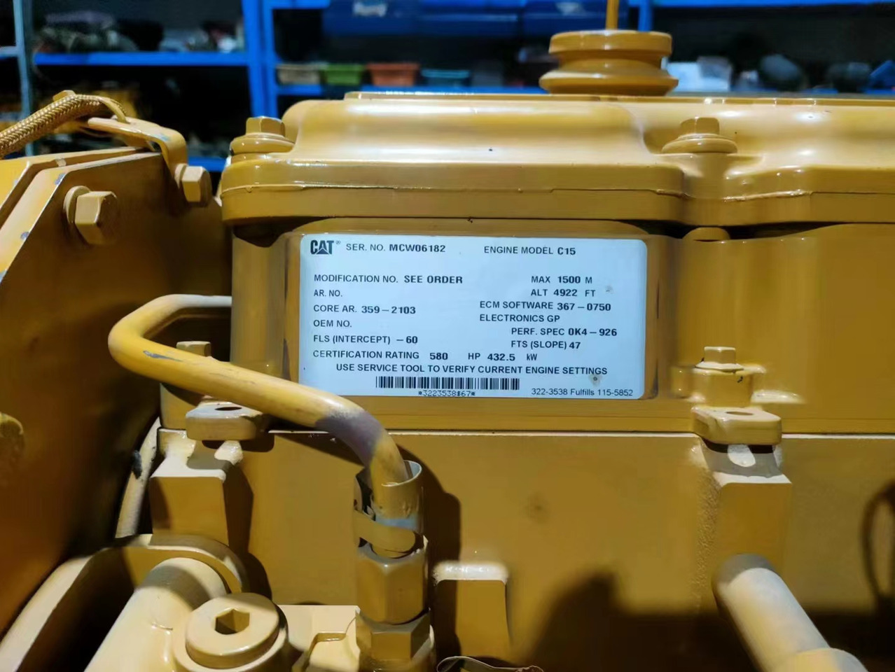 CATERPILLAR C15 - Engine for Excavator: picture 5 CATERPILLAR C15 - Engine for Excavator: picture 5